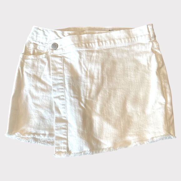 Art Class White Denim Asymmetrical Skort - Girls XL (14) NWOT - Picture 1 of 6